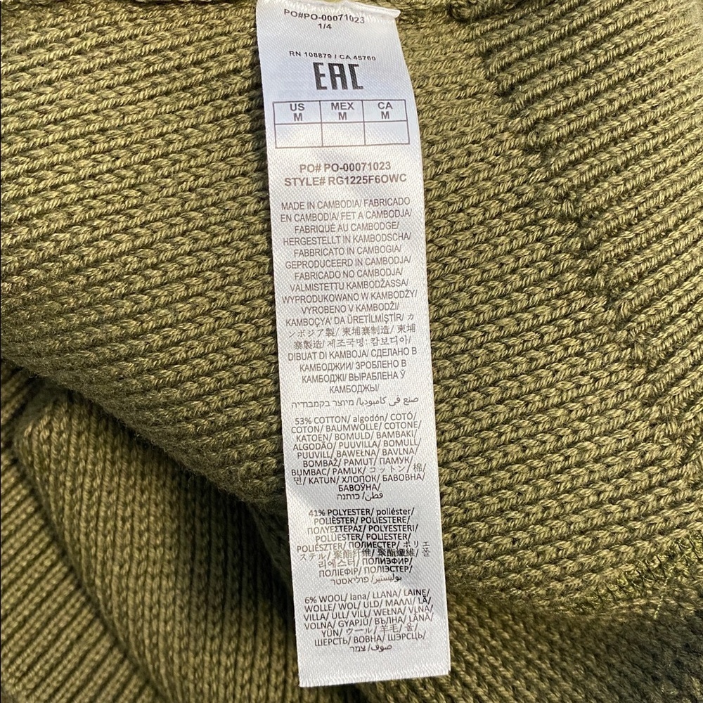 Rag & Bone NWT $545 Lysa Wool-Blend Knit Sweater Size M Olive - Picture 12 of 13